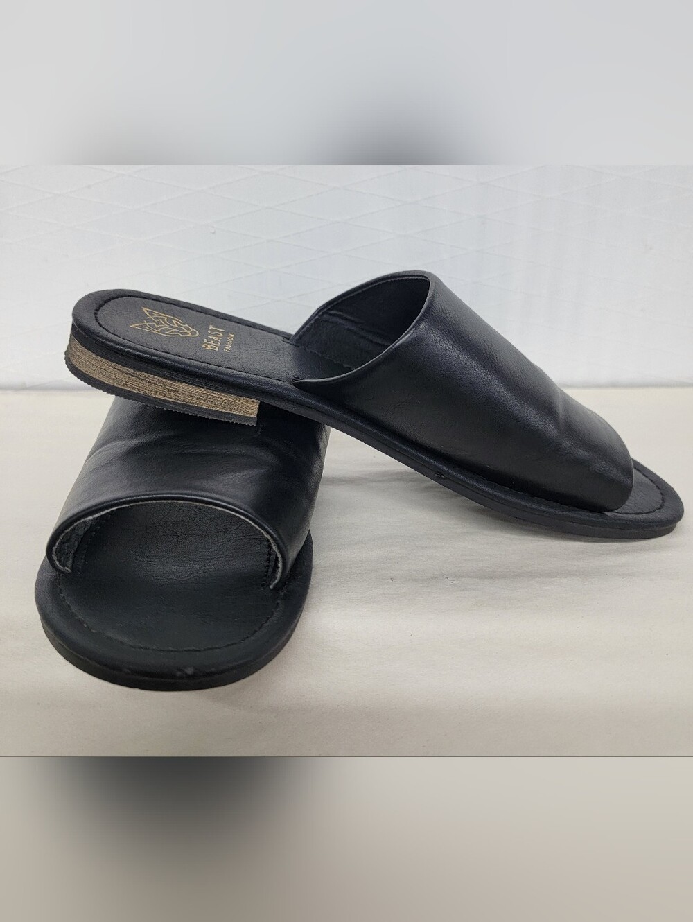 Black Slide Sandals